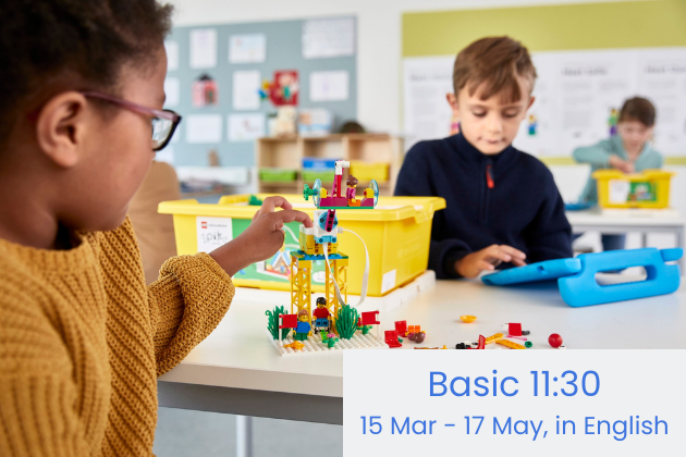 Basic Robotics Course for Kids in English, 7-week, 11:30 - 13:00