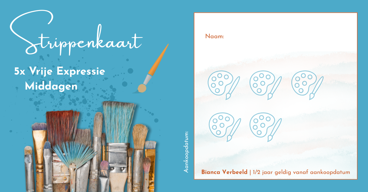 Vrije Expressie 5x Middagen Strippenkaart