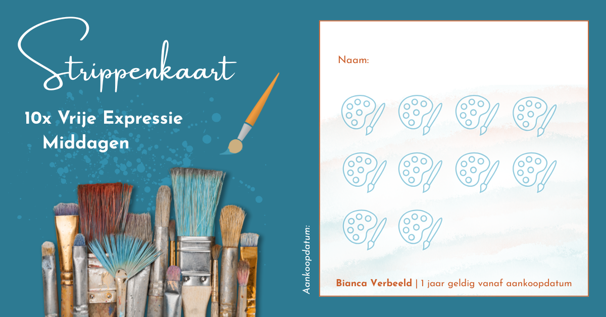 Vrije Expressie 10x Middagen Strippenkaart