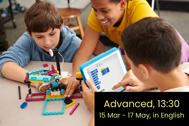 Advanced Robotics Course for Kids in English, 7-week, 13:30 - 15:00