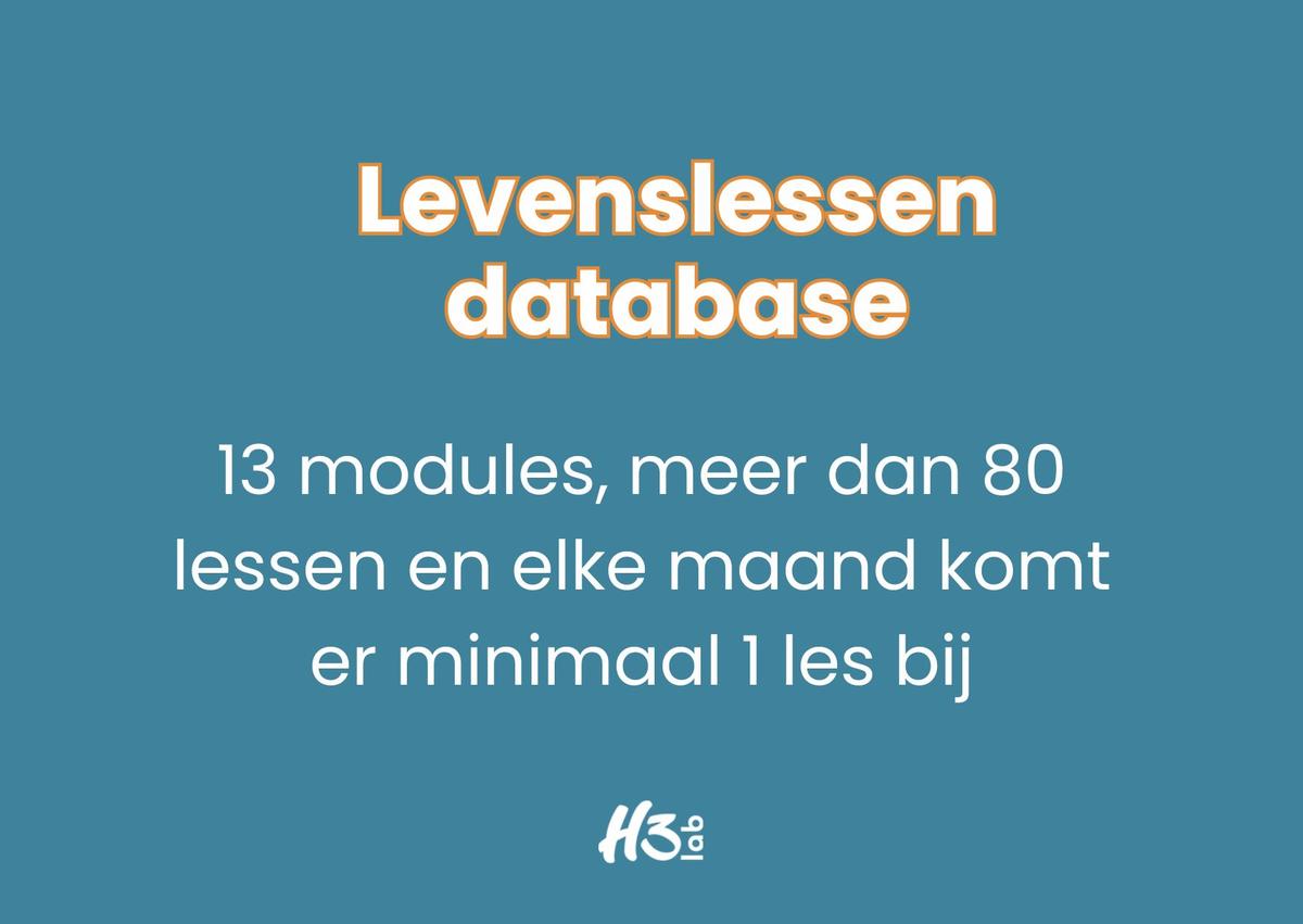 H3Lab Levenslessendatabase