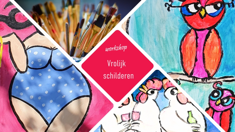 Dikke dames en vrolijke dieren schilderworkshop / 19 maart / Amersfoort