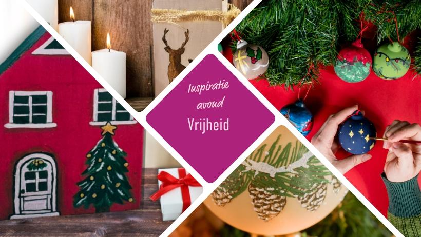 Kerstworkshop kersthuisjes en kerstballen beschilderen