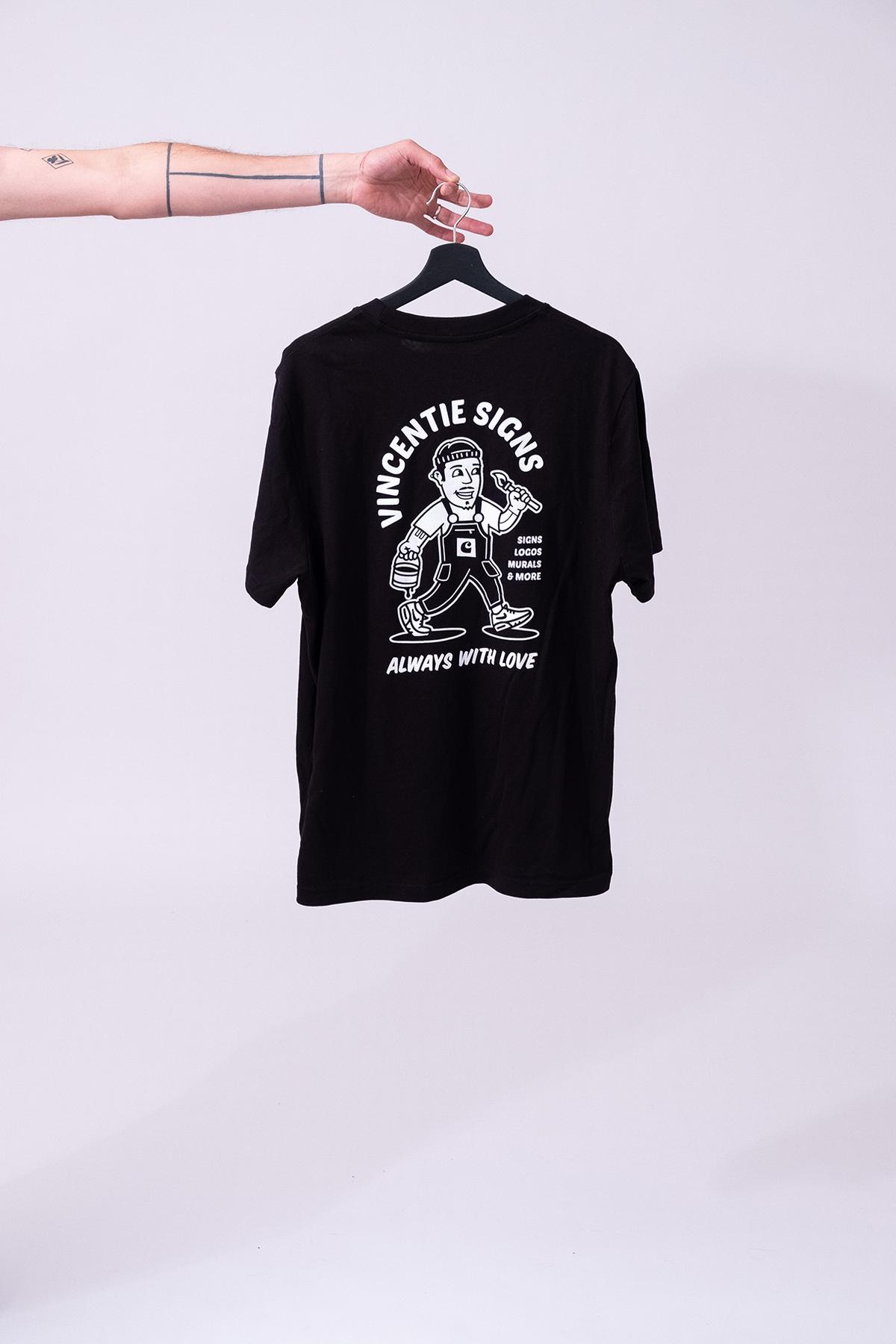 Vincentie-shirt Black Edition (S + pick-up)