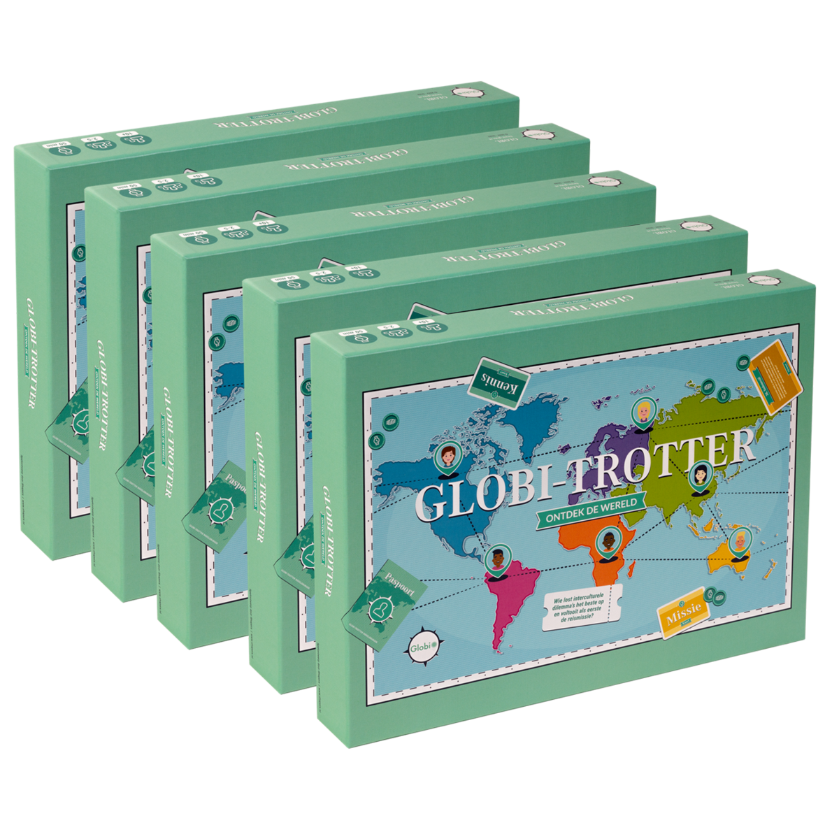 Globi-Trotter spel (set van 5)