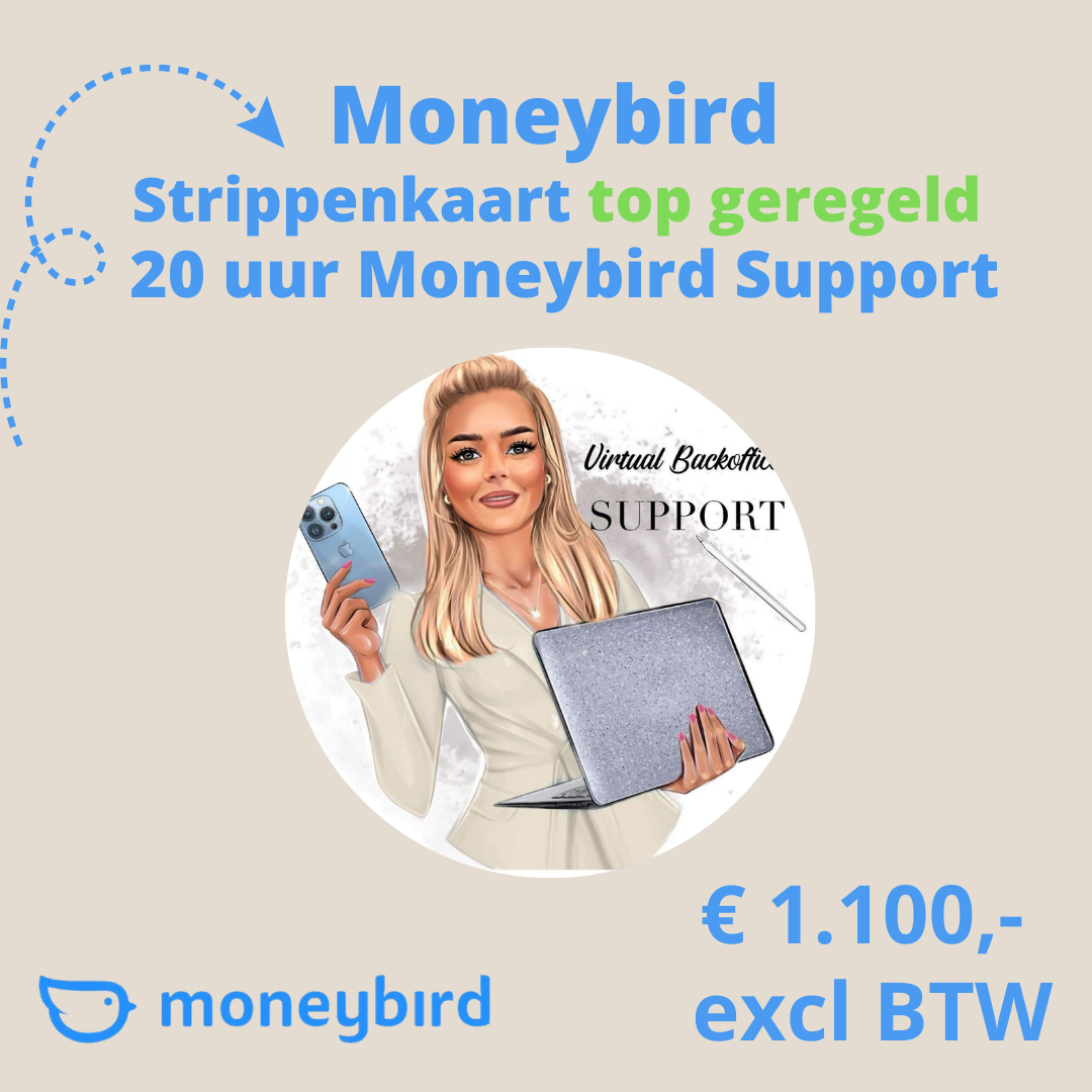 Moneybird Strippenkaart top geregeld - 20 uur