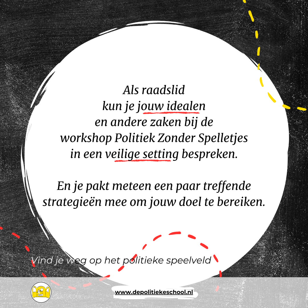 Workshop Politiek Zonder Spelletjes